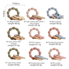 Beißring aus Silikon für Babys