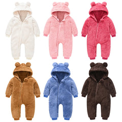 Cute Plush Bear Baby Rompers