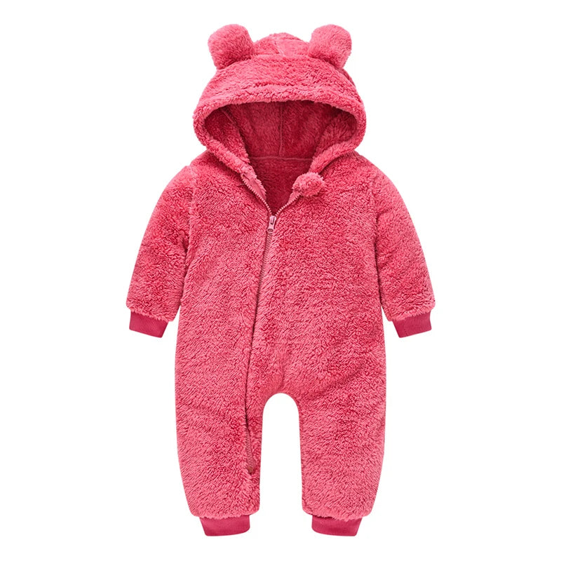 Cute Plush Bear Baby Rompers