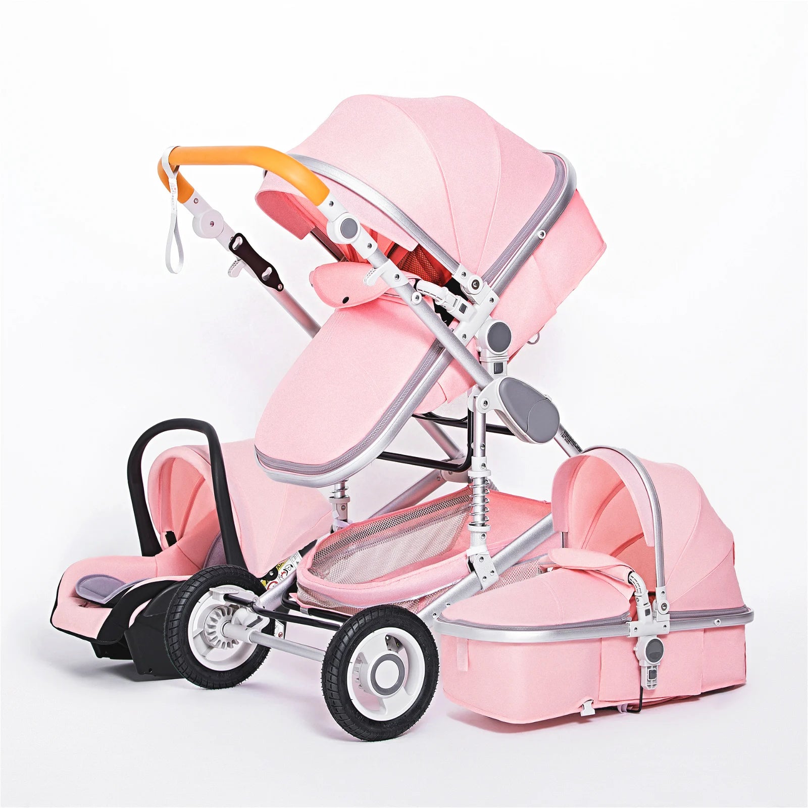 Hochlandschafts-Kinderwagen 3 in 1 mit Autositz