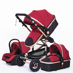 Hochlandschafts-Kinderwagen 3 in 1 mit Autositz