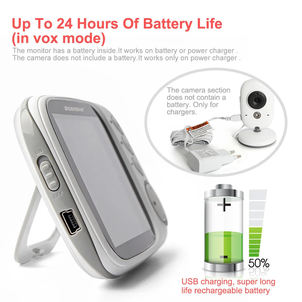 Audio Talk Night Vision Surveillance Security Camera Babysitter