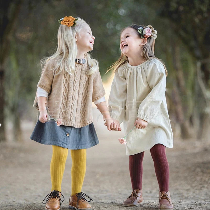 Cotton Colored Tights For Children