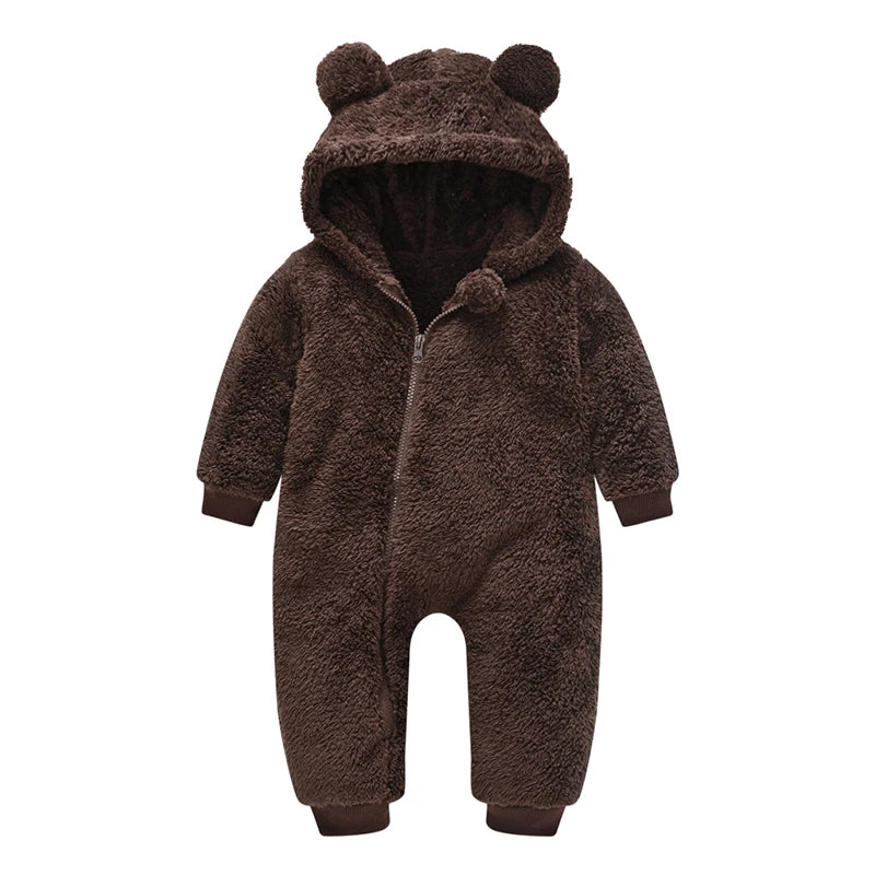 Cute Plush Bear Baby Rompers