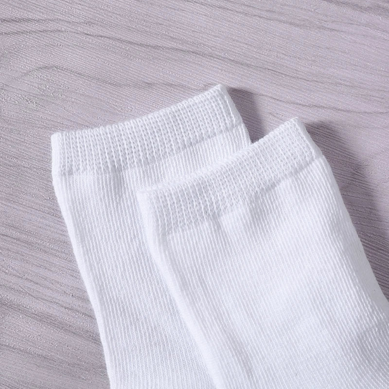 5 Pairs Kids Pure White Sock
