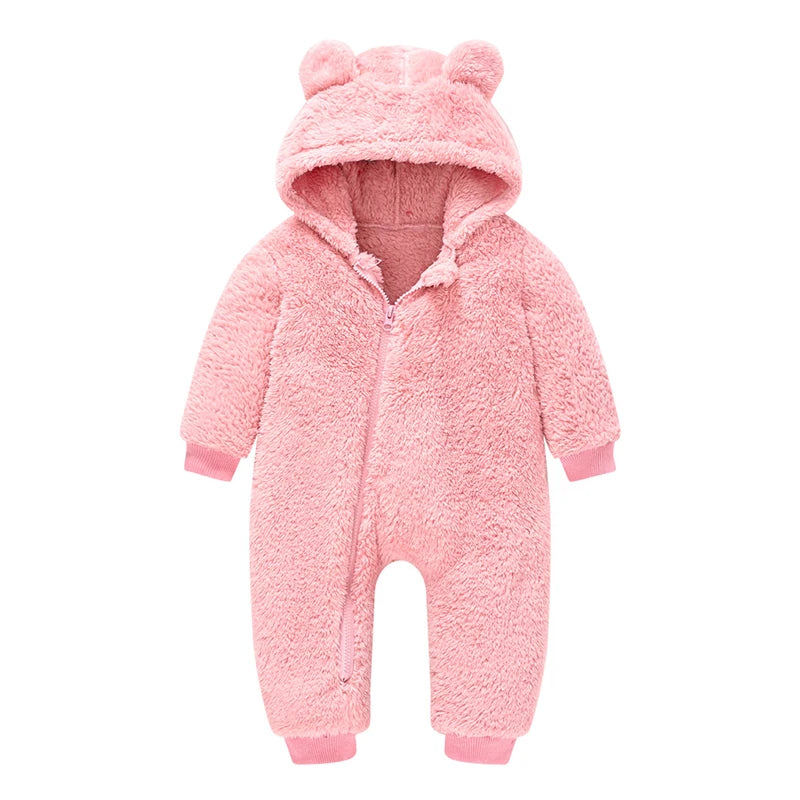 Cute Plush Bear Baby Rompers