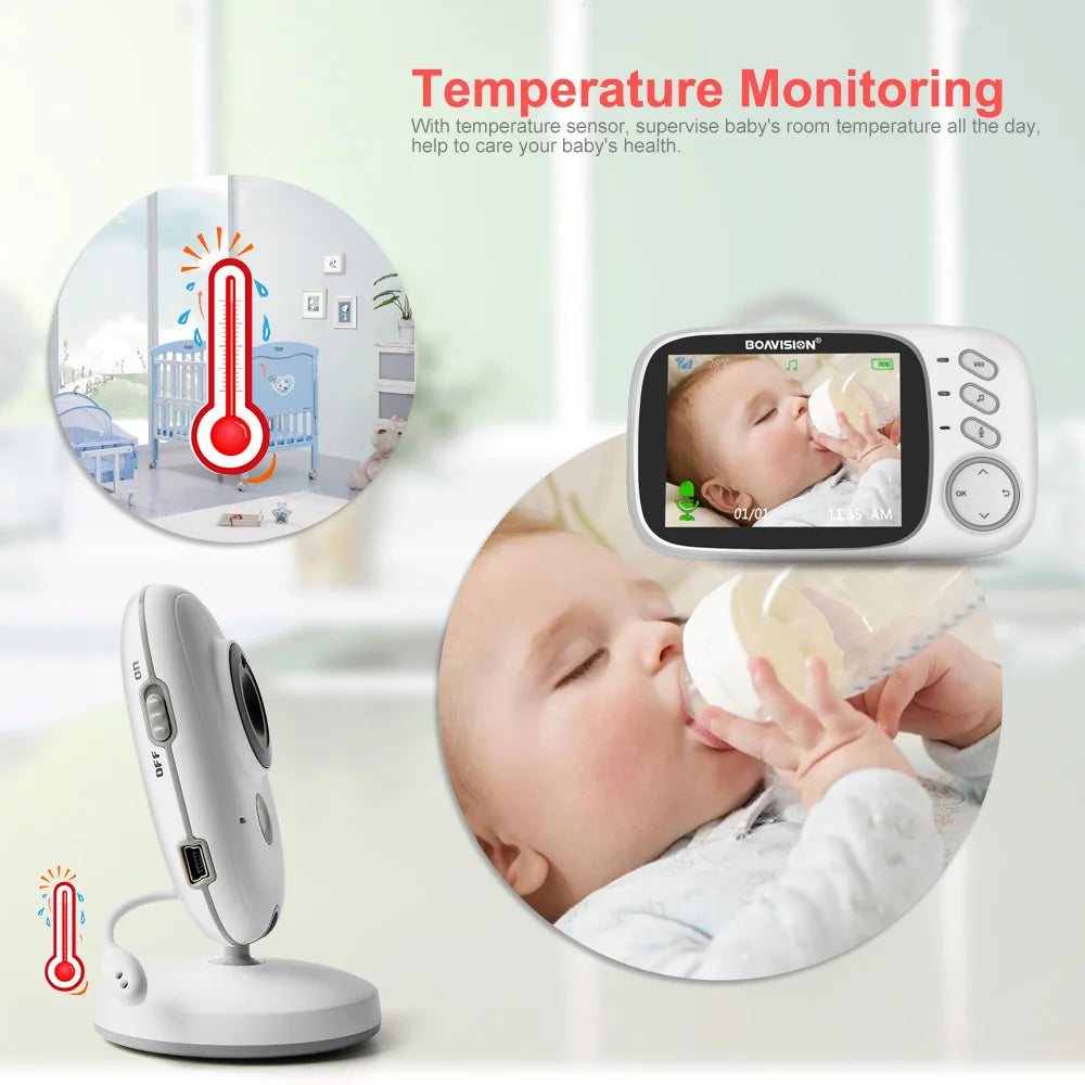 Audio Talk Night Vision Surveillance Security Camera Babysitter