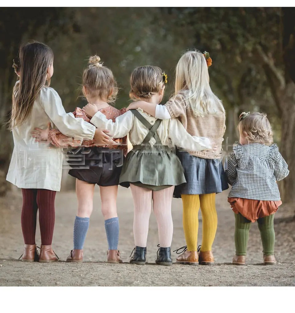 Cotton Colored Tights For Children
