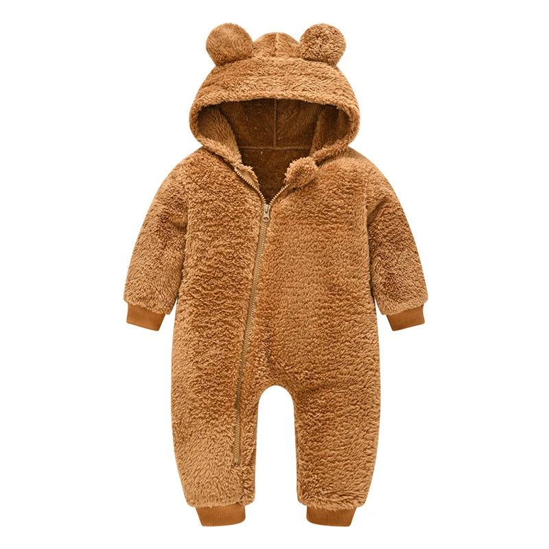Cute Plush Bear Baby Rompers