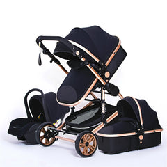 Hochlandschafts-Kinderwagen 3 in 1 mit Autositz