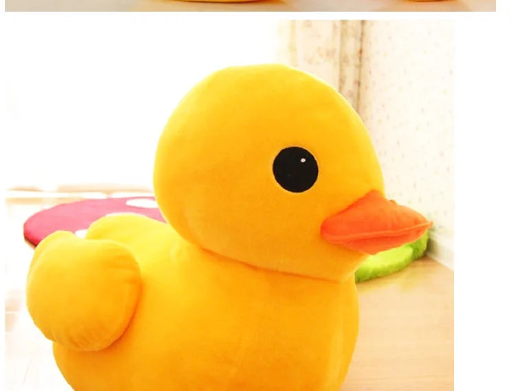 Großes gelbes Enten-Mini-Plüschpuppenspielzeug