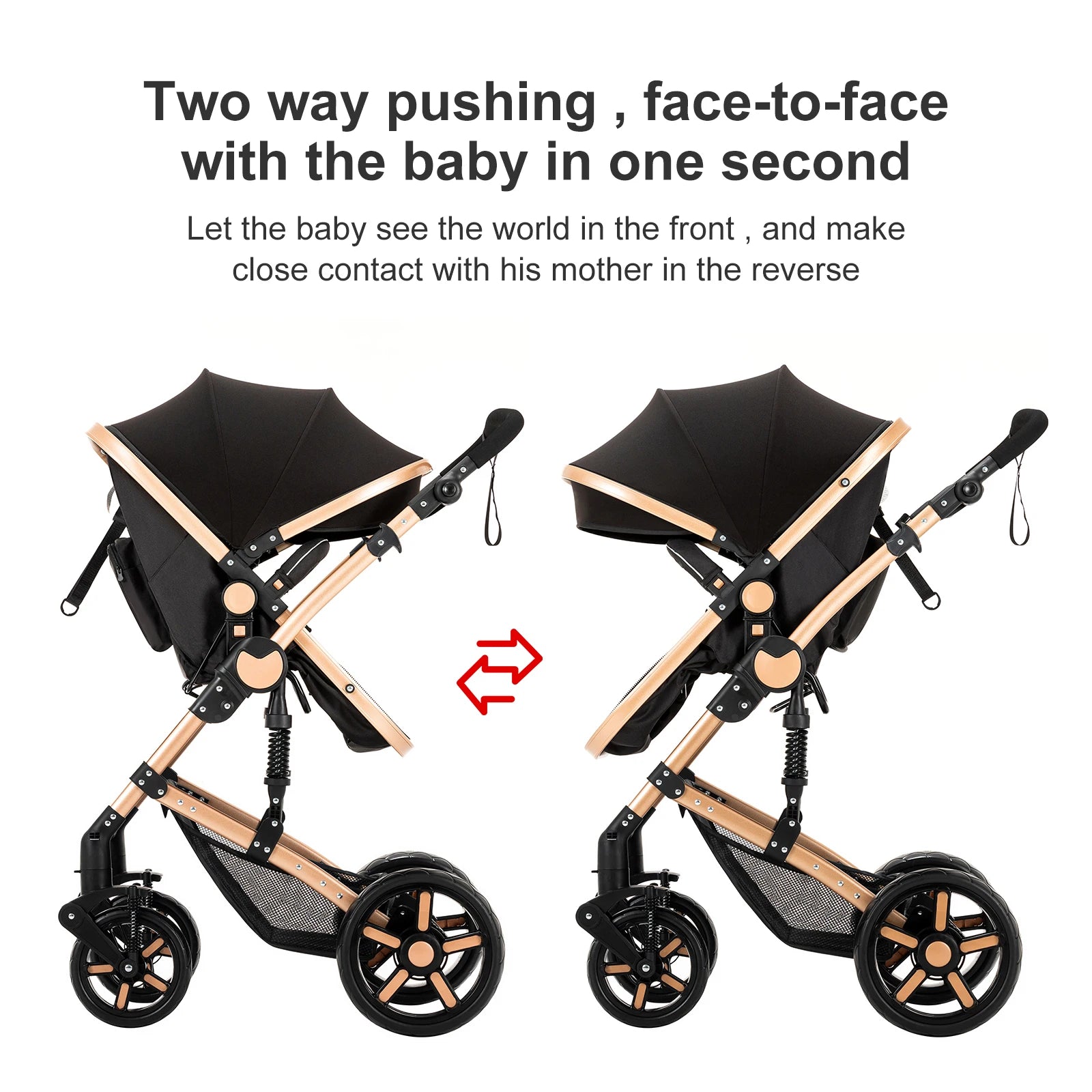 Hochwertiger, leichter Kinderwagen für Neugeborene