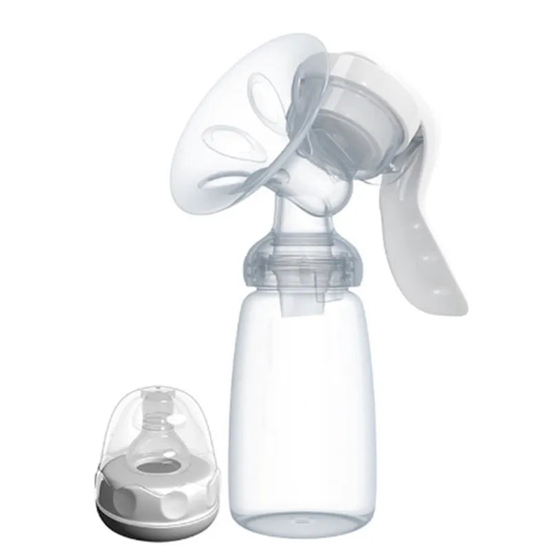 Handmilchpumpe mit Flasche und Milchaufbewahrungstasche zum Füttern