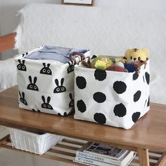 Fabric Art Cotton Linen Dirty Clothes and Sundry Storage