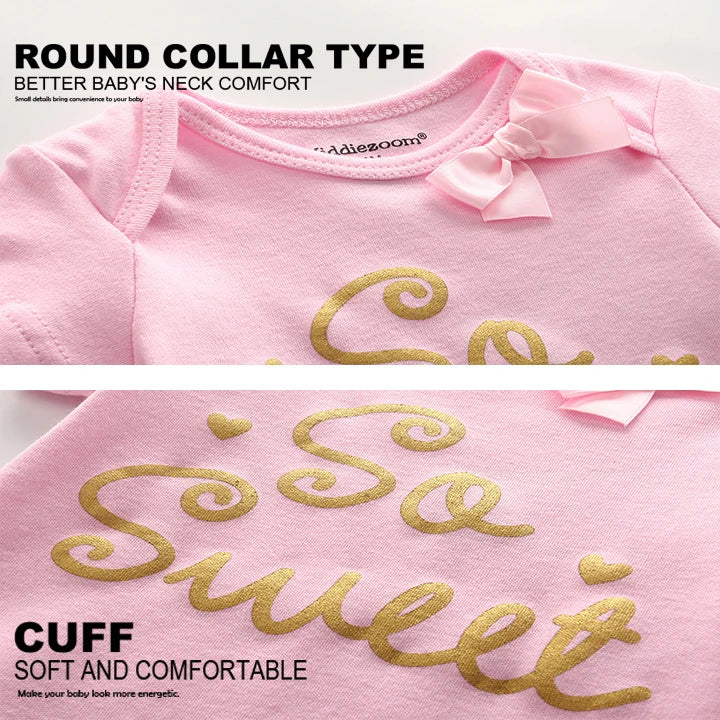 Baby Girl Bodysuits+Pants Clothing Sets