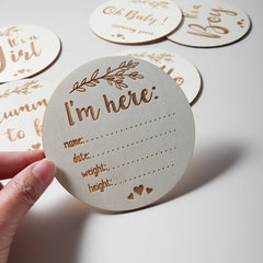 Hello World welcome Newborn Photography Props Card