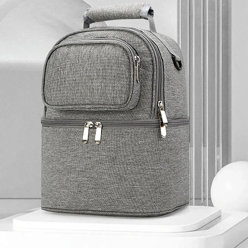 Tragbare Mama-Tasche mit großem Fassungsvermögen, Aufbewahrungsmöglichkeit für Muttermilch und Kinderbett