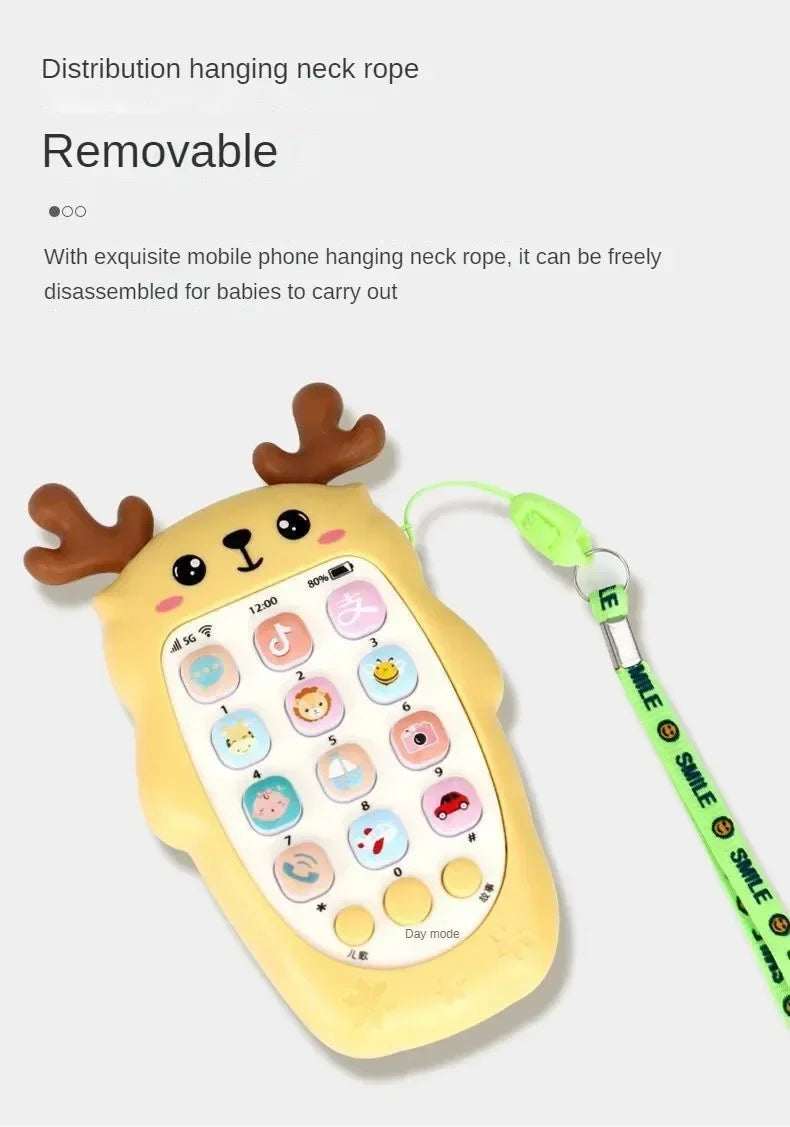Baby-Telefon-Spielzeug, zweisprachiges Telefon, Beißring
