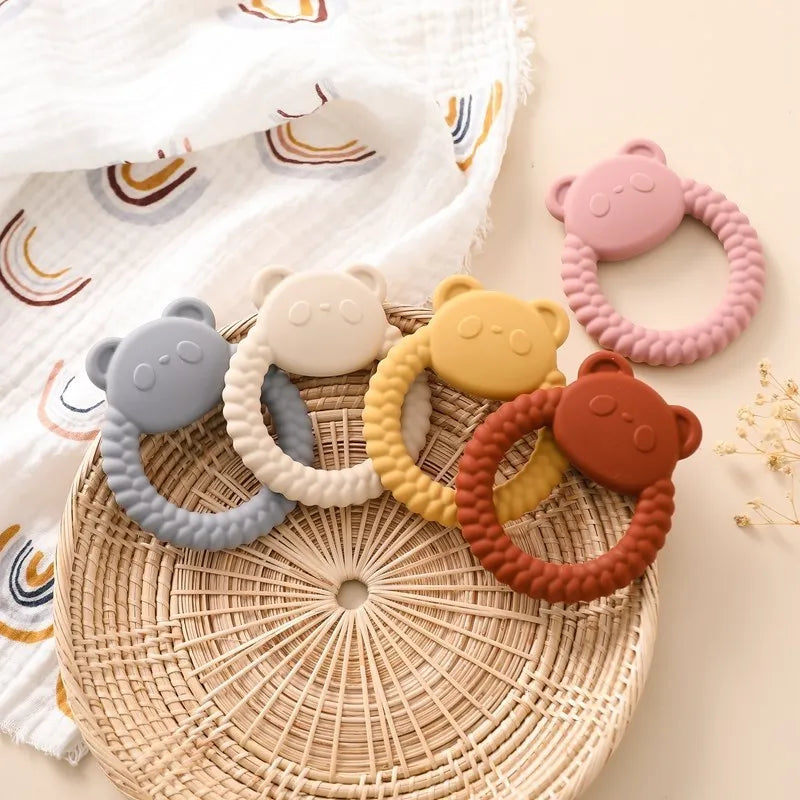 Beißring aus Silikon für Babys