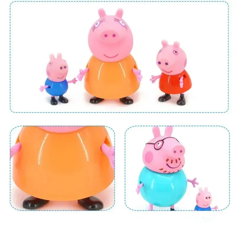 4Pcs/set Pepa Pig Toy Action Figure