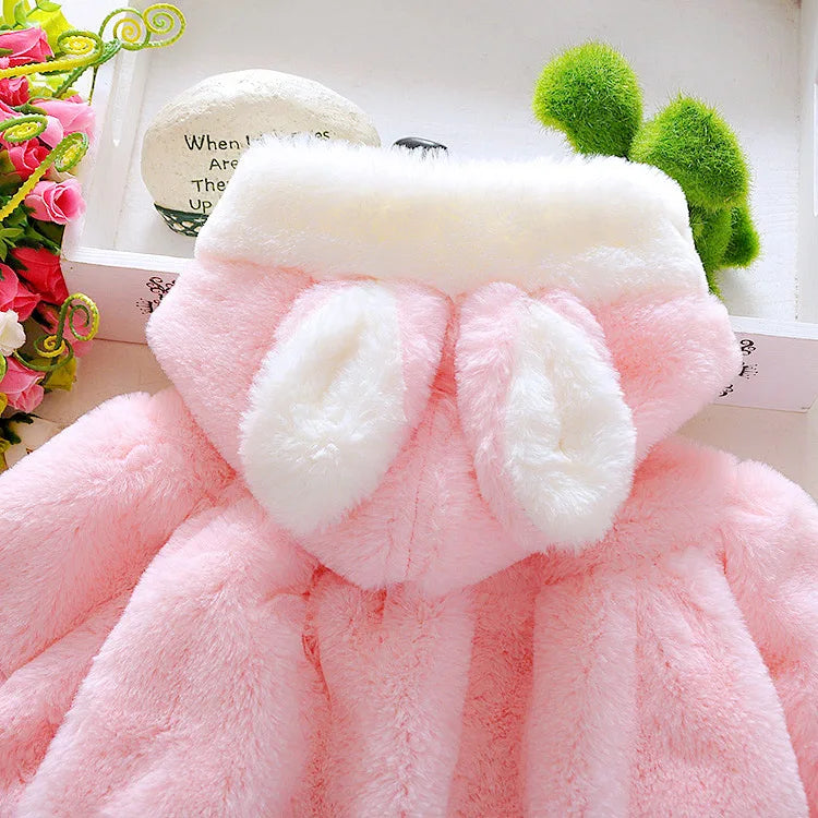 Baby Cartoon Niedlich Fleece Mit Kapuze Warm