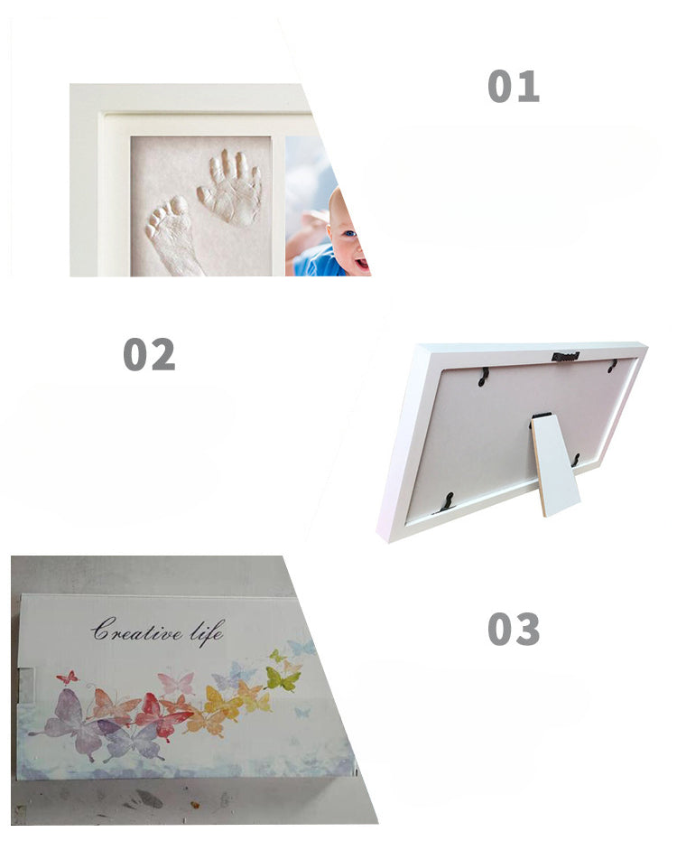 Hand and Foot Print Clay Photo Frame