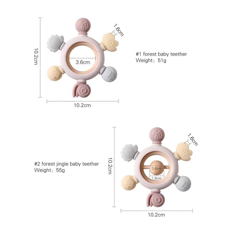 Beißring aus Silikon für Babys