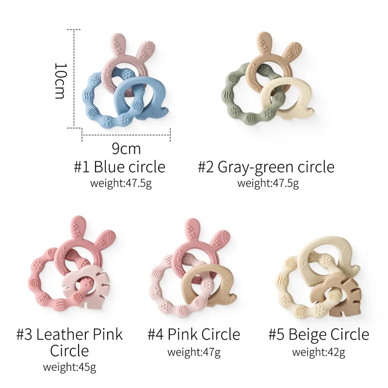 Beißring aus Silikon für Babys
