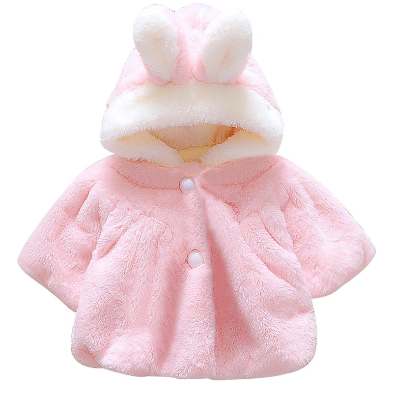 Baby Cartoon Niedlich Fleece Mit Kapuze Warm