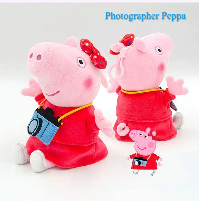 8Pcs/set Peppa Pig Professional Play Plush Anime Figure