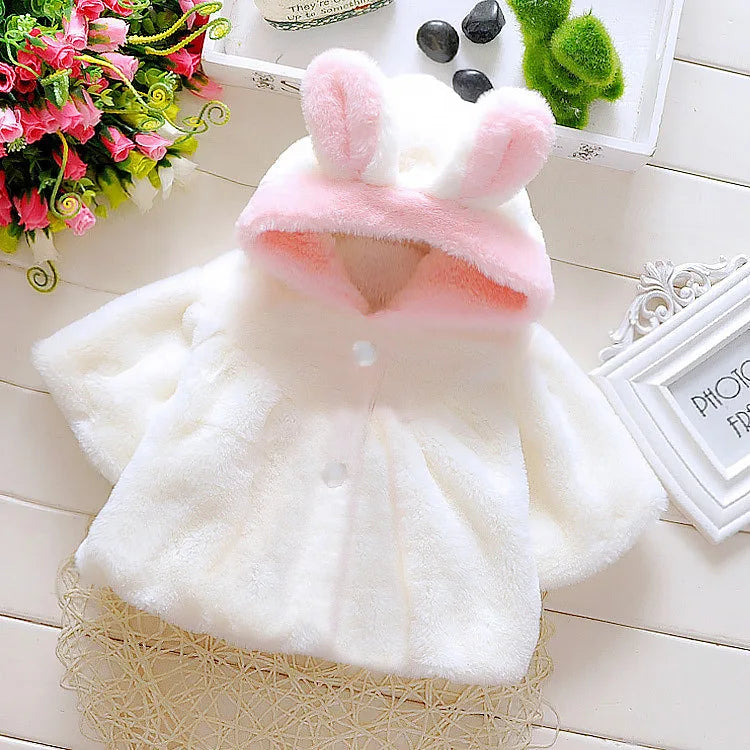 Baby Cartoon Niedlich Fleece Mit Kapuze Warm