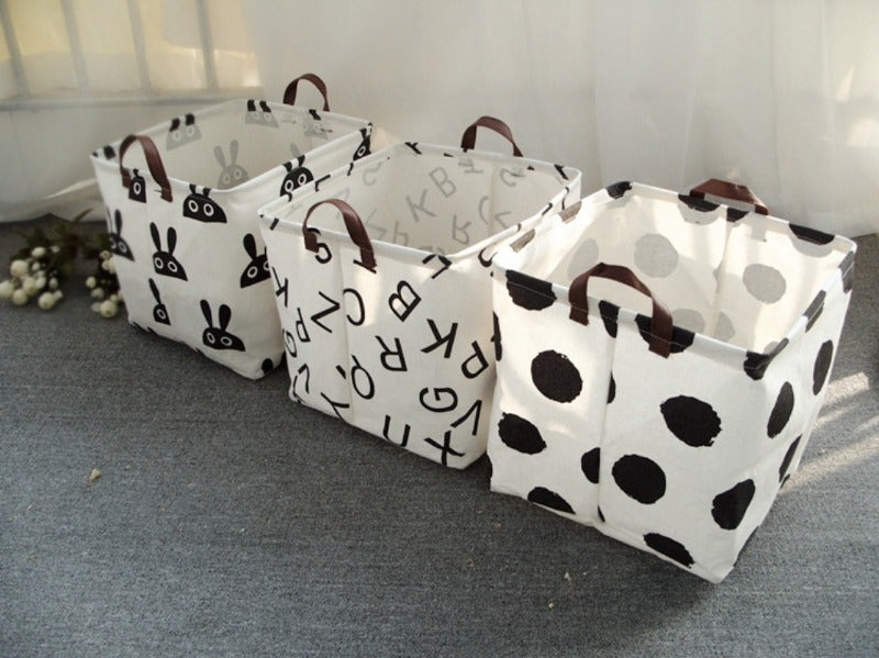 Fabric Art Cotton Linen Dirty Clothes and Sundry Storage