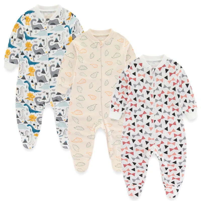 3Pieces Cartoon New Born Baby Boy Clothes Sets