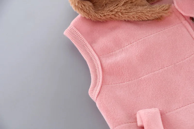 Kinder Niedlicher Bär Rundhals Kapuzenpullover