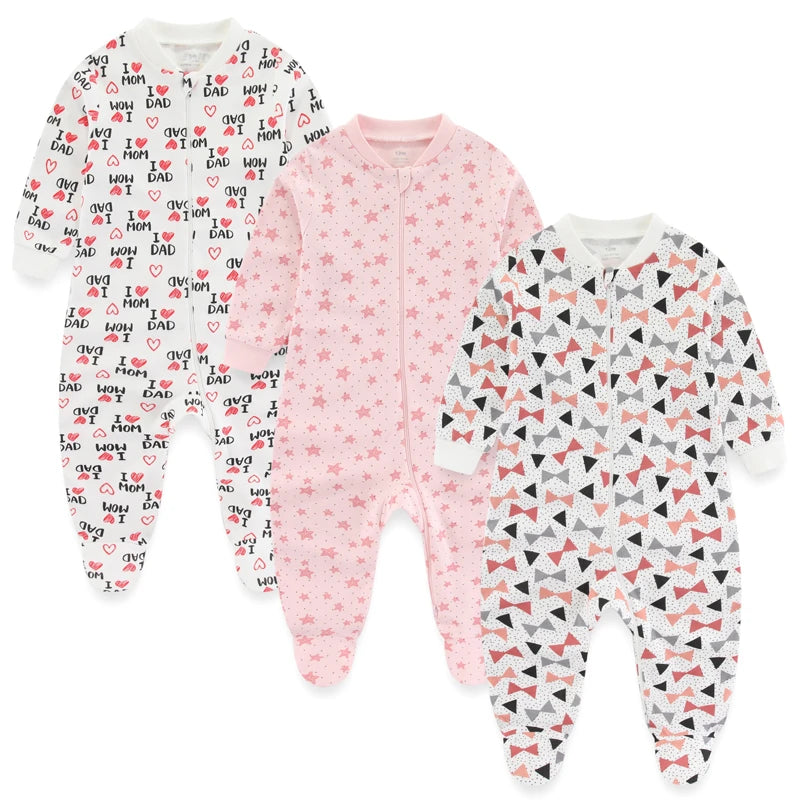 3Pieces Cartoon New Born Baby Boy Clothes Sets