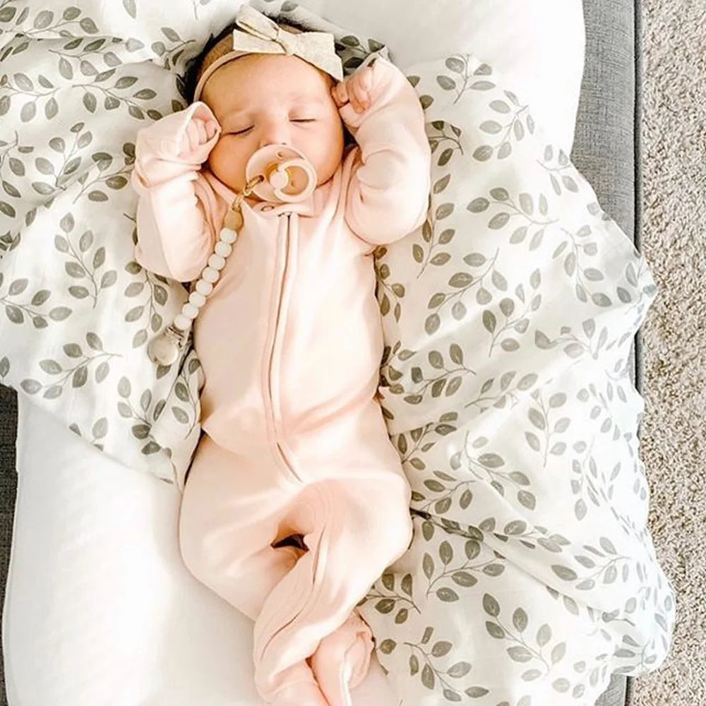 Children's Solid Cotton Bodysuit For Newborn