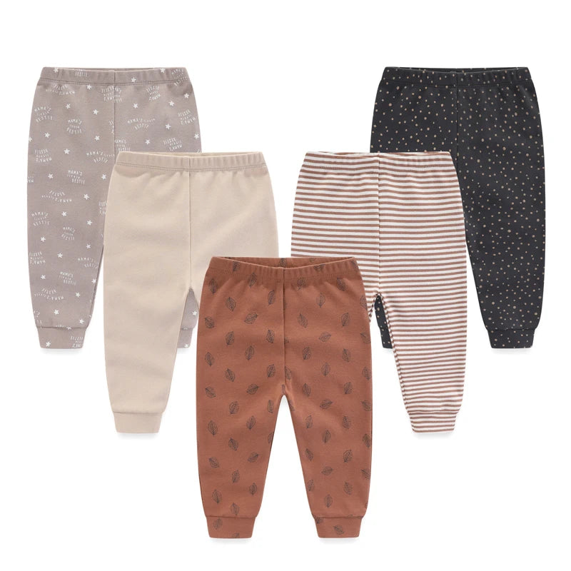 5-Piece Newborn Baby Boy Girl Pants