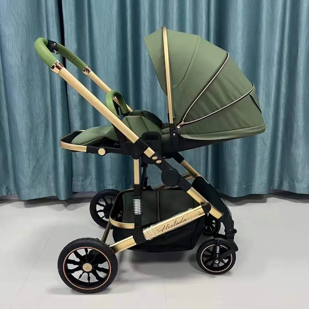 Leichter Luxus Kinderwagen 3 in 1 Tragbarer