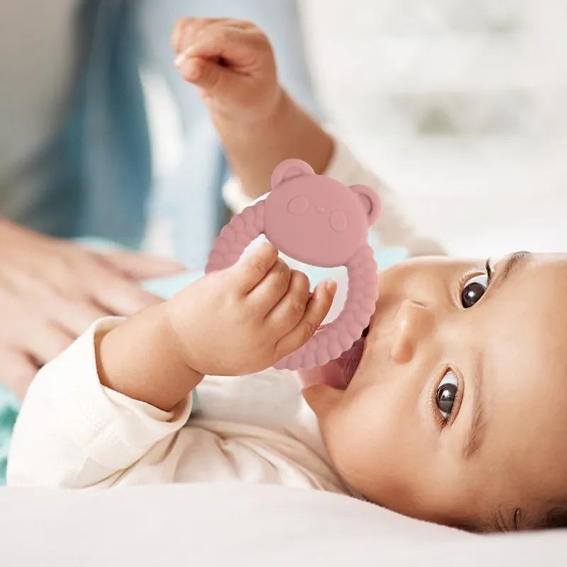 Beißring aus Silikon für Babys