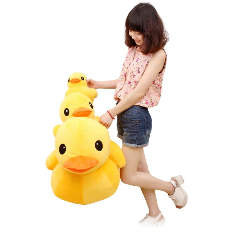 Großes gelbes Enten-Mini-Plüschpuppenspielzeug