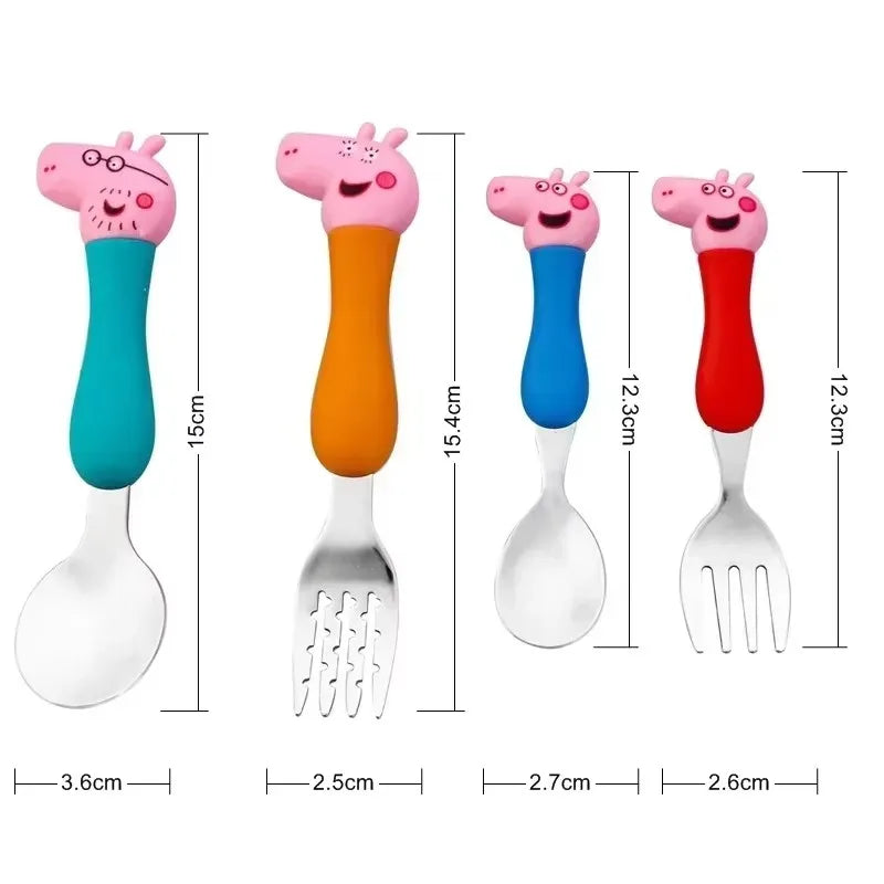 Peppa Pig Tableware Stainless Fork Spoon
