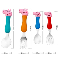 Peppa Pig Tableware Stainless Fork Spoon