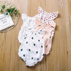 Sommer Neugeborenen Baby Mädchen Strampler