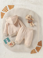 Langarm-Sweatshirt mit Kapuze für Babys im Winter