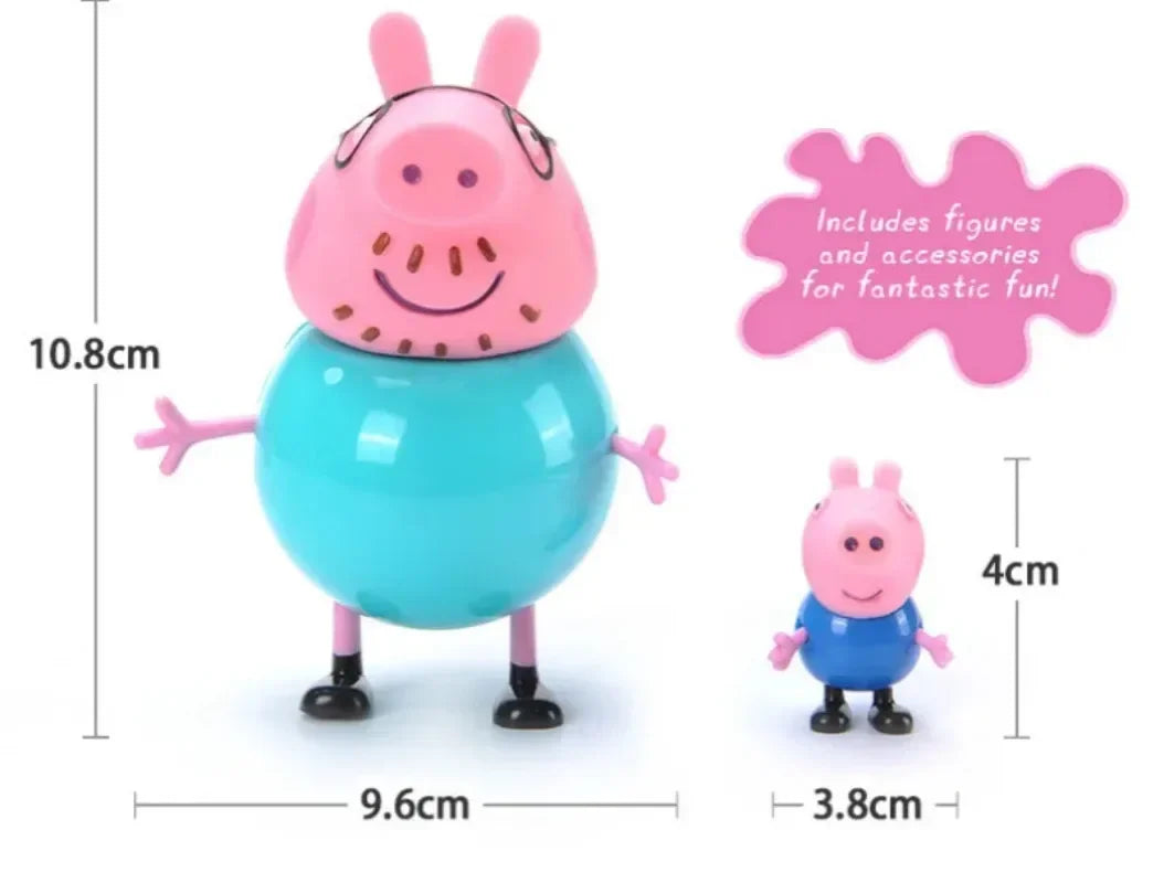 4Pcs/set Pepa Pig Toy Action Figure