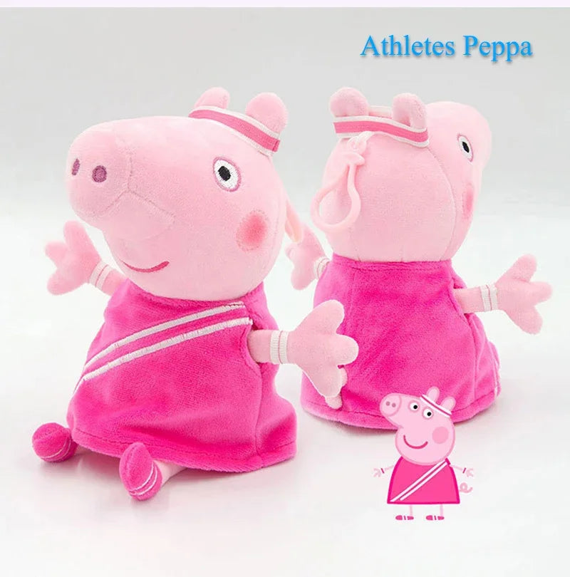 8Pcs/set Peppa Pig Professional Play Plush Anime Figure