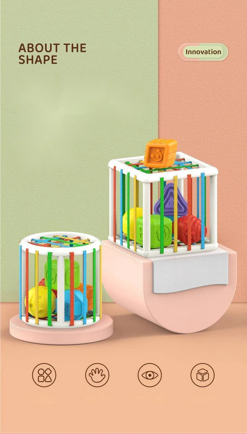 Colorful Shape Blocks Sorting Game Baby