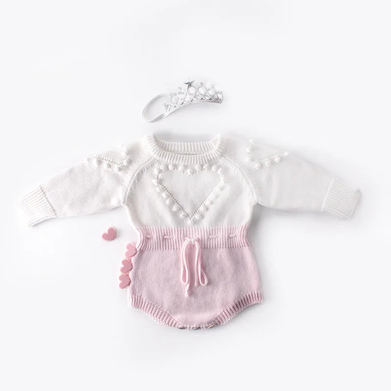 Spring Lovely Heart Jumpsuit Infant Baby