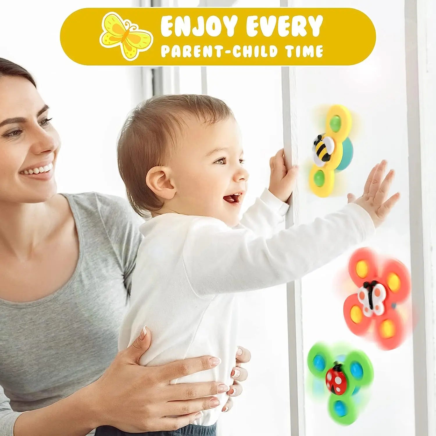 Cartoon Saugnapf Spinner Spielzeug