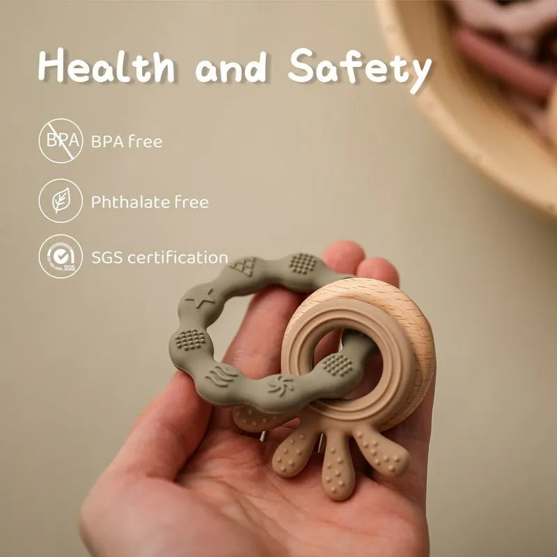 Beißring aus Silikon für Babys